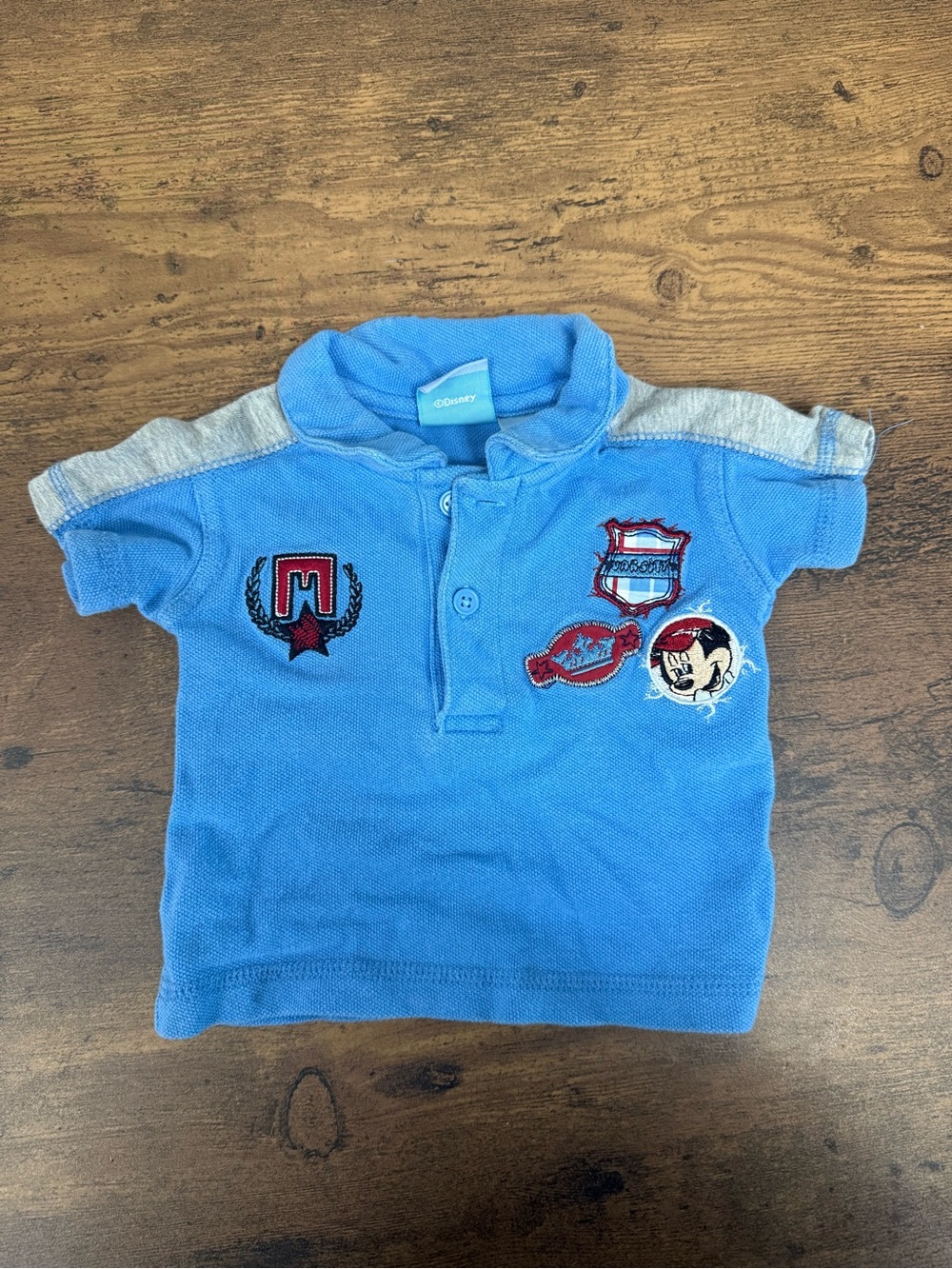⭐️5 for $20⭐️ Disney Baby Blue Short-Sleeve Polo Top 3M